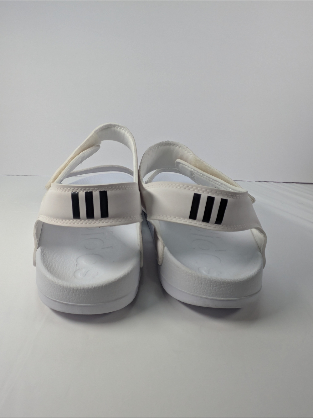 Adidas White Logo Comfort Slide Sandals - Picture 7 of 11